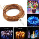 10m LED Copper Wire String Decoration Lights, USB Powered IP65 Waterproof  Festival Lamp with Switch(Warm White)
