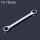 13-15mm Professional Double-head Ratchet Wrench, Length: 18cm(Silver)