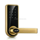 Password + Key + Sensor Card Zinc Alloy Red Bronze Electronic Door Lock Touch Screen Electronic Code Lock