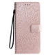 For Galaxy S20 Ultra Sun Print Horizontal Flip Protective Case with Holder & Card Slots & Wallet(Rose Gold)