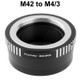 M42 Lens to M4/3 Lens Mount Stepping Ring(Black)