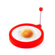 DIY Breakfast Round Silicone Egg Ring Fried Egg Mould Pancake Ring Non-stick Kitchen Cooking Mould(Red)