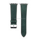 For Apple Watch Series 3 & 2 & 1 42mm Simple Fashion Genuine Leather Hole Pattern Watch Strap(Green)