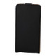 Vertical Flip Magnetic Button Leather Case for Microsoft Lumia 640(Black)