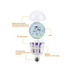 E27 9W Electronic Insect Killer LED Bulb Mosquito Killer Lamp Night Light