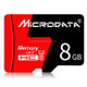 MICRODATA 8GB U1 Red and Black TF(Micro SD) Memory Card