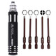 JAKEMY JM-8154 6 in 1 Model Screwdriver Set with 65mm S-2 Precision Bits(Cross 3.0, Hexagon H1.5 & H2.0 & H2.5 & H3.0)