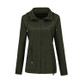 Raincoat Waterproof Clothing Foreign Trade Hooded Windbreaker Jacket Raincoat, Size: S(Army Green)