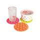 10 PCS Baby Double-sided TPR Anti-skid Pad Strong Suction Placemat, Size:10.5*10.5*1.3cm Random Color Delivery