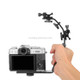 L-Shaped Aluminum Flash Bracket Camera Holder (Black)