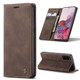 For Galaxy S20 Plus CaseMe Multifunctional Horizontal Flip Leather Case, with Card Slot & Holder & Wallet(Coffee)