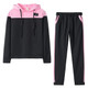 Two-piece Mesh Woven Sweater Set (Color:Pink Size:M)