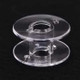 Transparent Plastic Bobbin Sewing Machine Spool Bobbin Box with 25 Bobbins (Transparent)