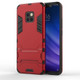 Shockproof PC + TPU Case for Huawei Mate 20 Pro, with Holder(Red)