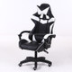 Computer Office Chair Home Gaming Chair Lifted Rotating Lounge Chair with Aluminum Alloy Feet (Black)