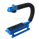 YELANGU S2-4 YLG0106B-D C-shaped Video Handle DV Bracket Stabilizer for All SLR Cameras and Home DV Camera(Blue)