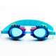 Cartoon Shark Pattern Anti-fog Silicone Swimming Goggles with Ear Plugs for Children(Baby Blue)