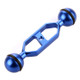 PULUZ 5.0 inch 12.7cm Aluminum Alloy Dual Balls Arm for Underwater Torch / Video Light(Blue)