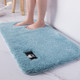 Bathroom Toilet Absorbent Bath Mat Carpet Bedroom Non-slip Foot Pad, Size:40x60cm(Light blue)