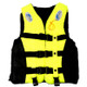 Drifting Swimming Fishing Life Jackets with Whistle for Adults & Children, Size: L(Yellow)