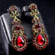 Classic Drop Earrings Exaggerated Atmospheric Alloy Stud Earrings, Metal Color:Yellow