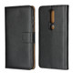 Leather Horizontal Flip Holster for Nokia X6 2018 ?with Magnetic Clasp and Bracket and Card Slot and Wallet(Black)