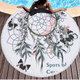 Dream Catcher Series Pattern Circular Microfiber Beach Towel with Tassel, Suitable for Swimming / Bathroom / Picnic( Dream Catcher 4)