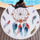 Dream Catcher Series Pattern Circular Microfiber Beach Towel with Tassel, Suitable for Swimming / Bathroom / Picnic( Dream Catcher 19)