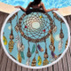 Dream Catcher Series Pattern Circular Microfiber Beach Towel with Tassel, Suitable for Swimming / Bathroom / Picnic( Dream Catcher 21)