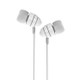 JOYROOM EL112 Conch Shape 3.5mm In-Ear Plastic Earphone with Mic, For iPad, iPhone, Galaxy, Huawei, Xiaomi, LG, HTC and Other Smart Phones(White)
