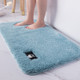 Bathroom Toilet Absorbent Bath Mat Carpet Bedroom Non-slip Foot Pad, Size:50x80cm(Light blue)