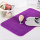 Non Slip Water Absorption Rug Bathroom Mat Shaggy Memory Foam Kitchen Door Floor Mat, Size:50X90CM(Purple)