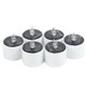 6 PCS Solar Power Candle Lamp, Warm White Light LED Energy Saving Atmosphere Night Light