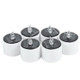 6 PCS Solar Power Candle Lamp, Warm White Light LED Energy Saving Atmosphere Night Light