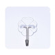 10 PCS PVC + Stainless Steel Thick Plum Shape Seamless Adhesive Hook Waterproof Transparent Strong Stick Hook Kitchen Wall Mount