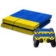 Ukrainian Flag Pattern Decal Stickers for PS4 Game Console