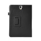 For Galaxy Tab S3 9.7 / T820 Litchi Texture Horizontal Flip Leather Case with Sleep / Wake-up Function & Holder(Black)