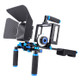 YELANGU D222 Dual Handles Camera Shoulder Mount + Camera Cage Stabilizer Kit with Matte Box + Follow Focus for DSLR Camera / Video Camera