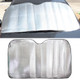 Silver Aluminum Foil Sun Shade Car Windshield Visor Cover Block Front Window Sunshade UV Protect, Size: 220 x 80cm