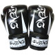 SUTENG Pearl Light Loaded PU Leather Fitness Boxing Gloves for Adults(Black)