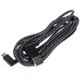 3m 2A USB to Micro USB Weave Style Double Elbow Data Sync Charging Cable, For Samsung / Huawei / Xiaomi / Meizu / LG / HTC(Black)