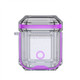 Wireless Earphones Charging Box Transparent TPU Protective Case for Apple AirPods 1 / 2(Light Purple)