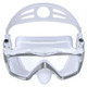 DM600 Silica Gel Diving Mask Swimming Goggles Diving Equipment for Adults (White)