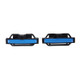 DM-013 2PCS Universal Fit Car Seatbelt Adjuster Clip Belt Strap Clamp Shoulder Neck Comfort Adjustment Child Safety Stopper Buckle(Blue)