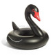 Swan Shaped Inflatable Floating Swimming Safety Pool Ring, Inflated Size: 120cm (Black)