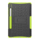 For Galaxy Tab S6 Tire Texture TPU + PC Shockproof Case with Holder(Green)