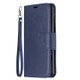 For Xiaomi Redmi Note 8 Retro Lambskin Texture Pure Color Horizontal Flip PU Leather Case with Holder & Card Slots & Wallet & Lanyard(Blue)