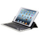 BlueFinger F18 3-Foldable Aluminum Alloy Bluetooth Keyboard with Holder for iOS, Android, Microsoft (Silver)