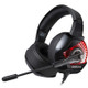 ONIKUMA K6 Over Ear Bass Stereo Surround Gaming Headphone with Microphone & Red Light(Black Red)