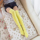 Summer Velvet Thigh Over Knee Socks Uniform Socks, Length:32cm(Bright yellow)